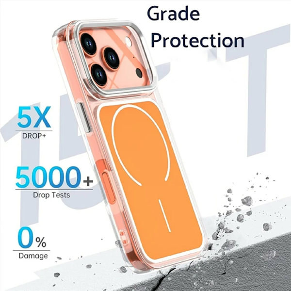 Mobilskal till iPhone 17 Pro Magsafe Electroplated - Rosa Rosa