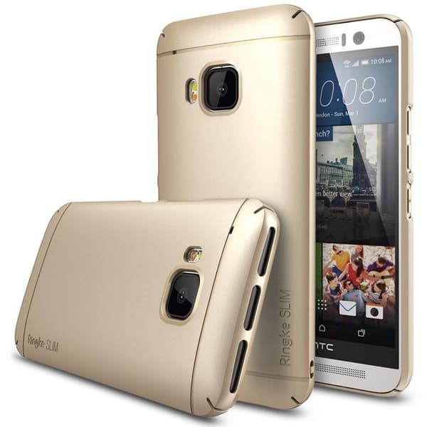 Ringke Slim Skal till HTC One M9 - Gold Guld