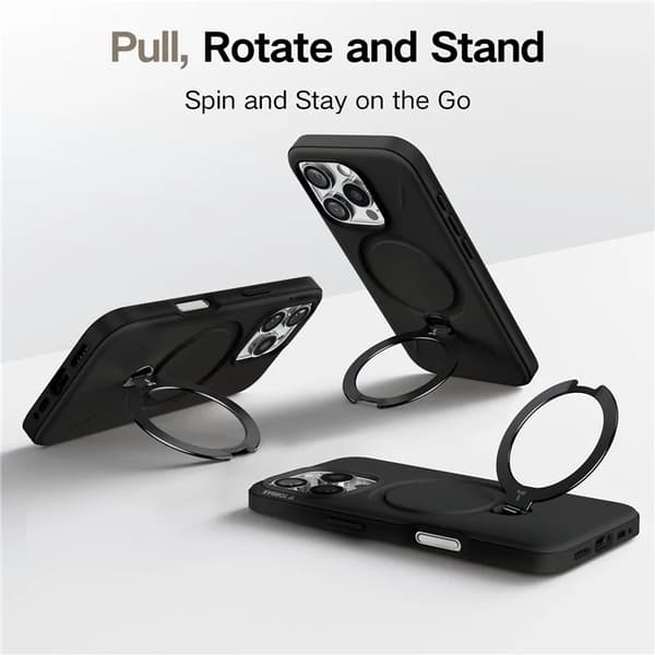 TORRAS Mobilskal till iPhone 16 Pro Max Magsafe Ostand Q Pro - Svart