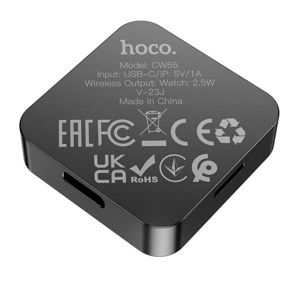 Hoco Trådløs Oplader Til Apple Watch 2,5W - Sort