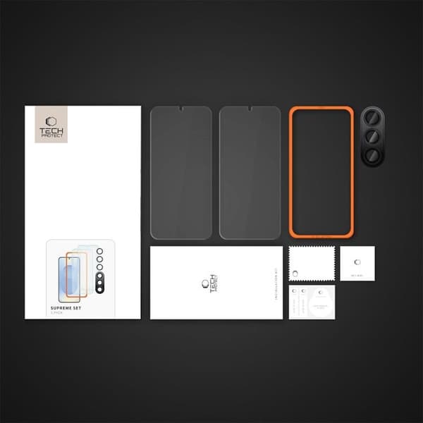 Tech-Protect [3-Pack] Galaxy S25 Plus Härdat Glas Skärmskydd Supreme Set