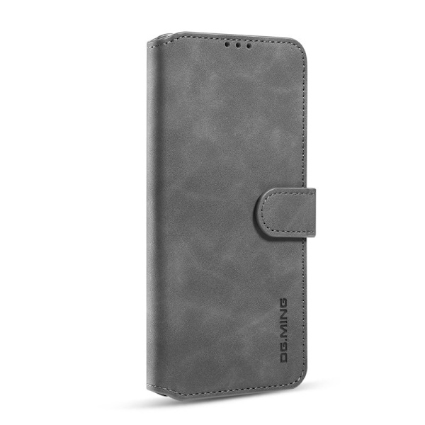 DG.MING Vintage Plånboksfodral Konstläder Samsung Galaxy Note20 Grå