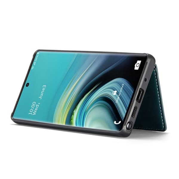 JEEHOOD Mobilskal till Galaxy Note20 4G/5G med Ställ Grön