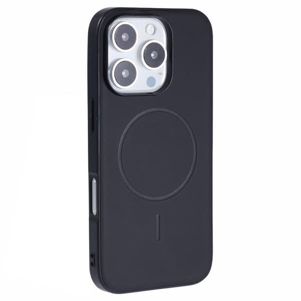 X-LEVEL Mobilskal till iPhone 16 Pro MagSafe PC TPU PU Svart