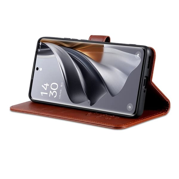 AZNS Samsung Galaxy S26 Ultra Plånboksfodral Konstläder Ställ - Brun