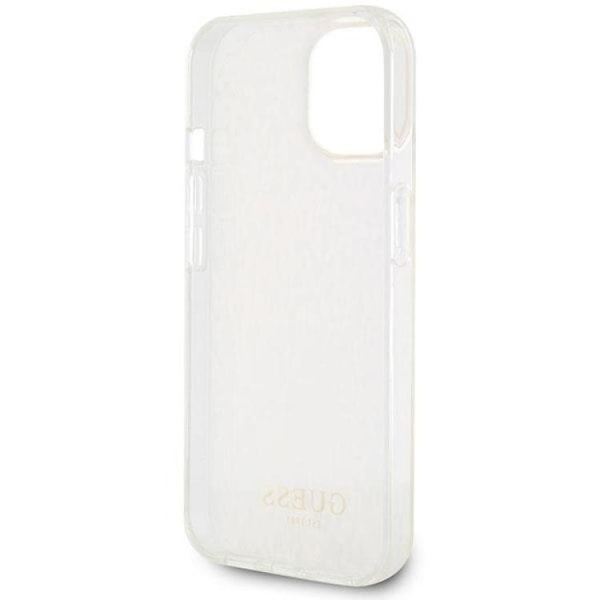 Guess iPhone 15 -puhelinkuori IML Faceted Mirror Disco Iridescent