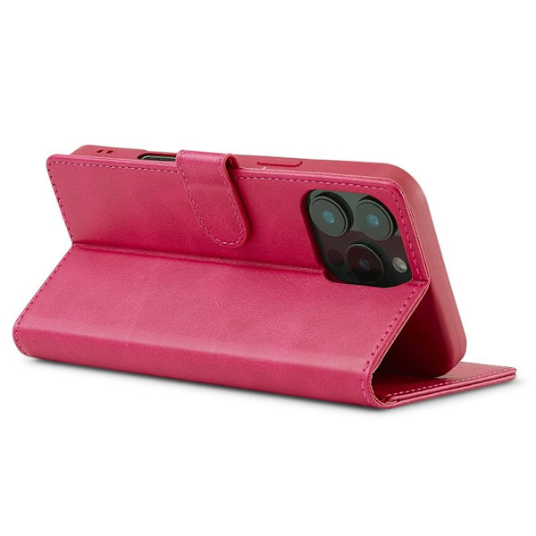 LC.IMEEKE iPhone 16 Pro Max Plånboksfodral Konstläder - Rosa