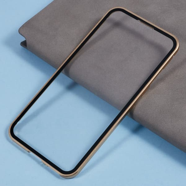 Mobilskal för Samsung Galaxy S26 Plus Dubbel-Sidigt Härdat Glas - Guld