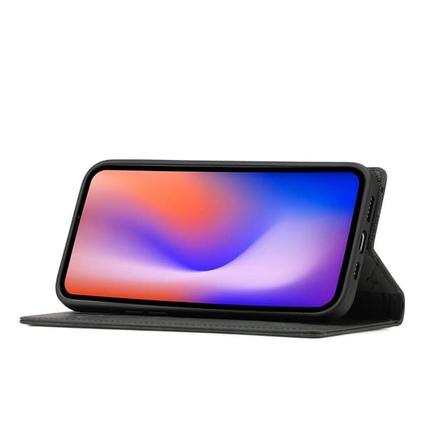 LC.IMEEKE Plånboksfodral för iPhone 12 / 12 Pro - Konstläder - Svart