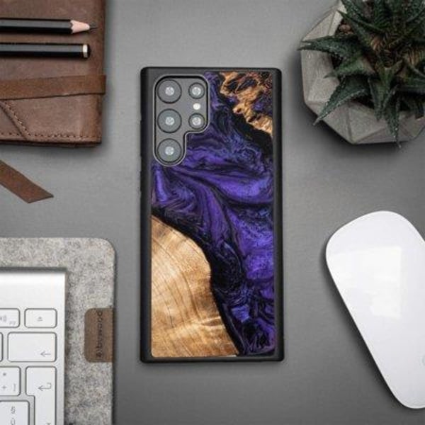 Bewood Galaxy S22 Ultra Mobile Case Unique Voilet - violetti/musta
