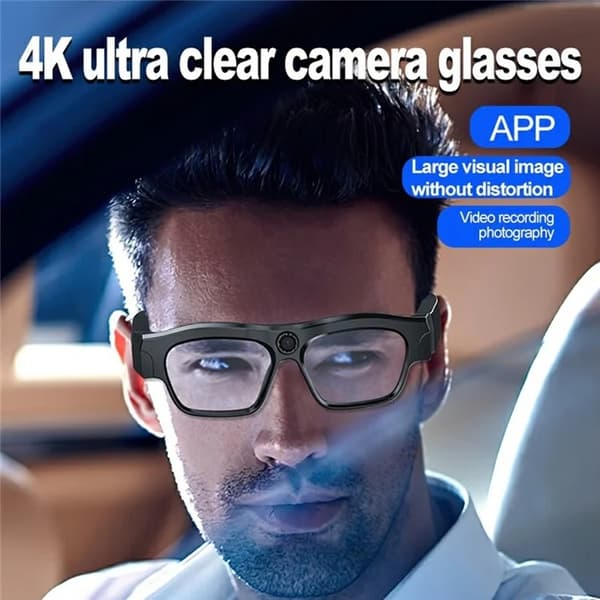 Smarta Glasögon Bluetooth med 4K Kamera XV18 - Svart Svart