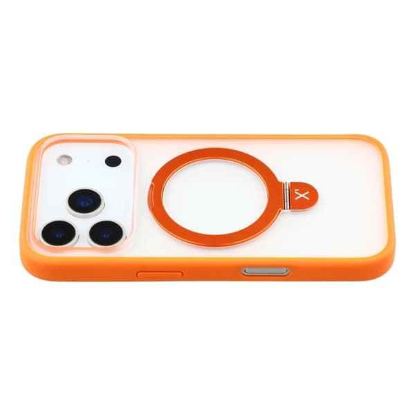 X-LEVEL Mobilskal till iPhone 17 Pro Max med Metal Kickstand - Orange