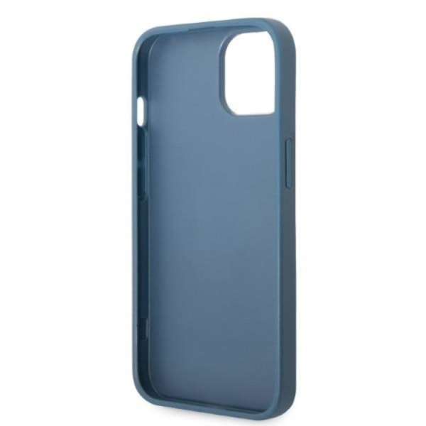 Guess iPhone 13 mini Cover Kortholder 4G Trekant Logo - Blå