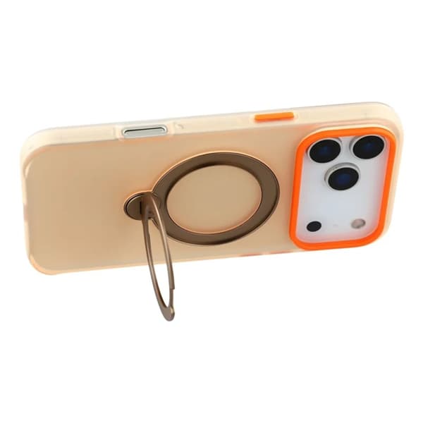 KIGC Mobilskal till iPhone 17 Pro Rotating Kickstand - Orange Orange