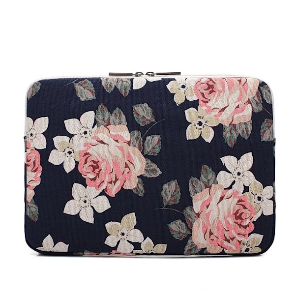 CANVASLIFE Datorfodral Laptop 15-16 Navy Rose