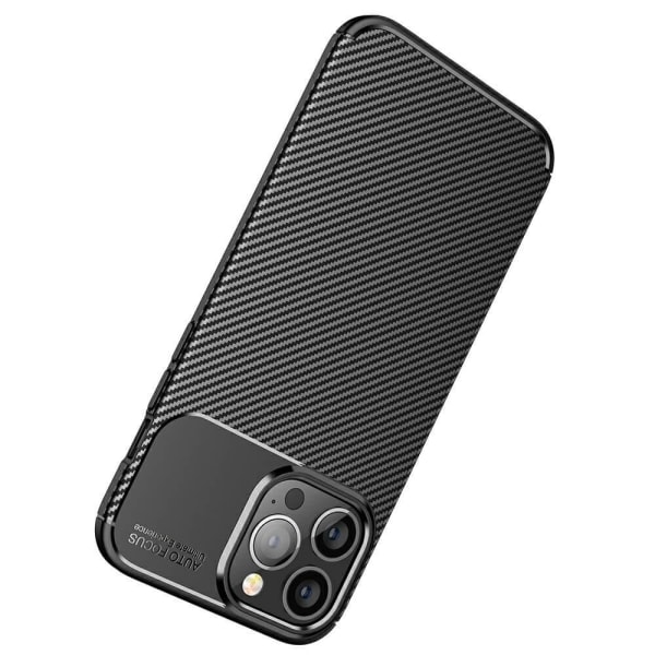 Carbon Fiber Mobilskal till Apple iPhone 13 Pro - Blå Blå