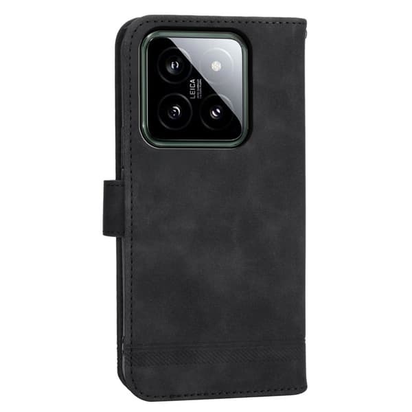 DIERFENG DF-03 för Xiaomi 14 Plånboksfodral Konstläder - Svart