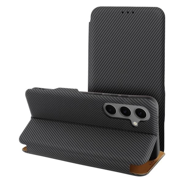 Galaxy S25 Plus Pung Taske Folio Sidemagnet - Grå Grå
