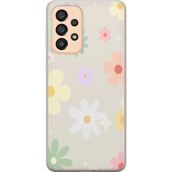 Mobilskal till Samsung Galaxy A33 5G med fejdande blommor