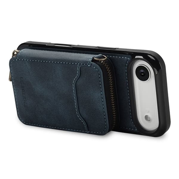 LC.IMEEKE L6 iPhone Air Plånboksfodral Magnetiskt Konstläder - Blå