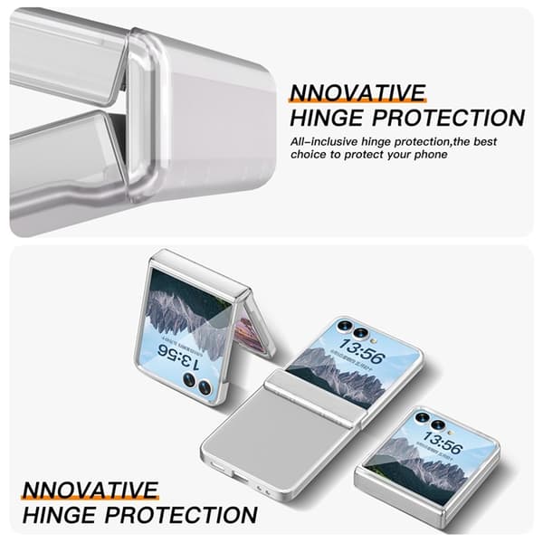 Mobilskal till Galaxy Z Flip7 Hinge Protection - Clear Transparent