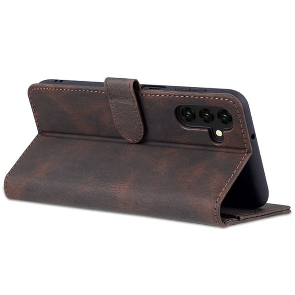 AZNS Samsung Galaxy A13 5G Plånboksfodral Konstläder - Brun