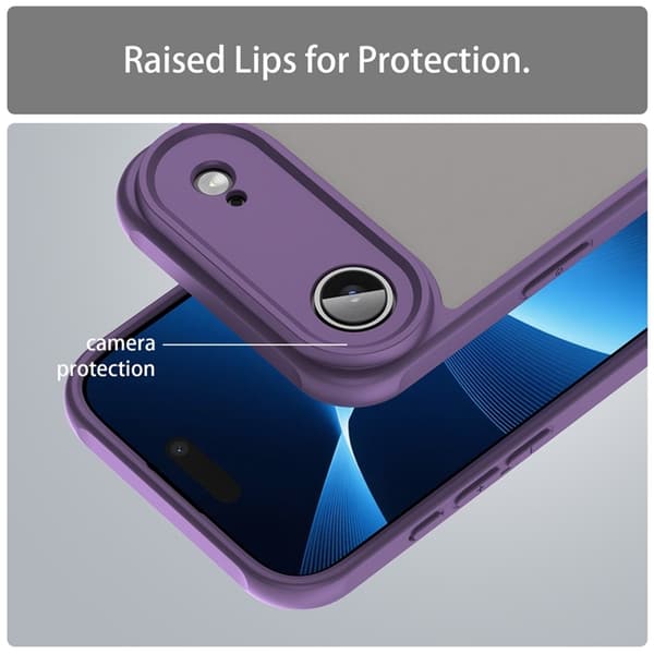 Mobilskal till iPhone Air Frostade krockkuddar Drop Proof - Lila Lila
