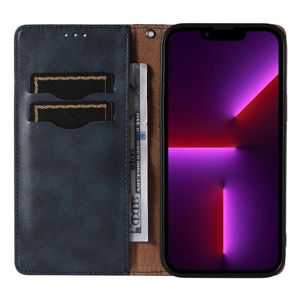Galaxy S23 Plus Lompakkokotelo Magnet Strap - Sininen Blå