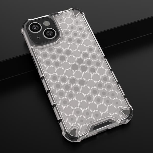 iPhone 14 Skal Honeycomb Armored Hybrid - Blå Blå