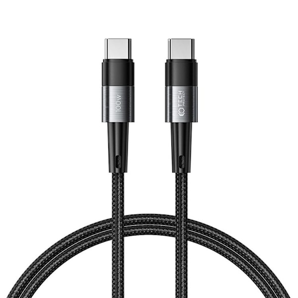 Tech-Protect USB-C till USB-C Kabel (1m) Ultraboost - Svart