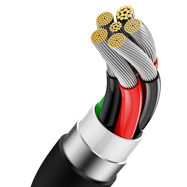 Baseus USB-C till USB-A kabel 100W 2m Superior Series - Svart Svart