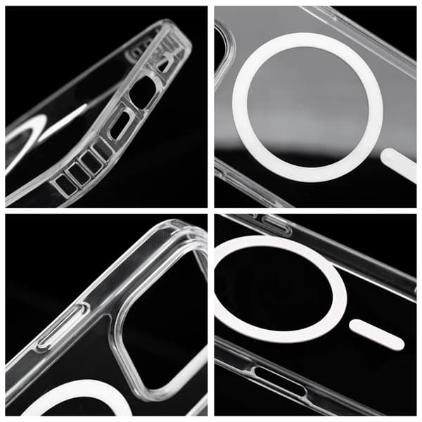 Telefontaske til iPhone 13 Mini MagSafe Drop Glue - Hvid Vit