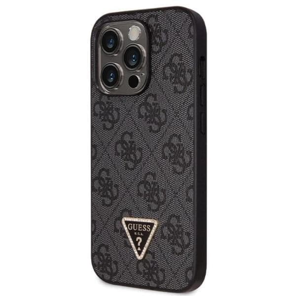 Guess iPhone 13 Pro Mobilskal Crossbody 4G Metal Logo - Sort Black