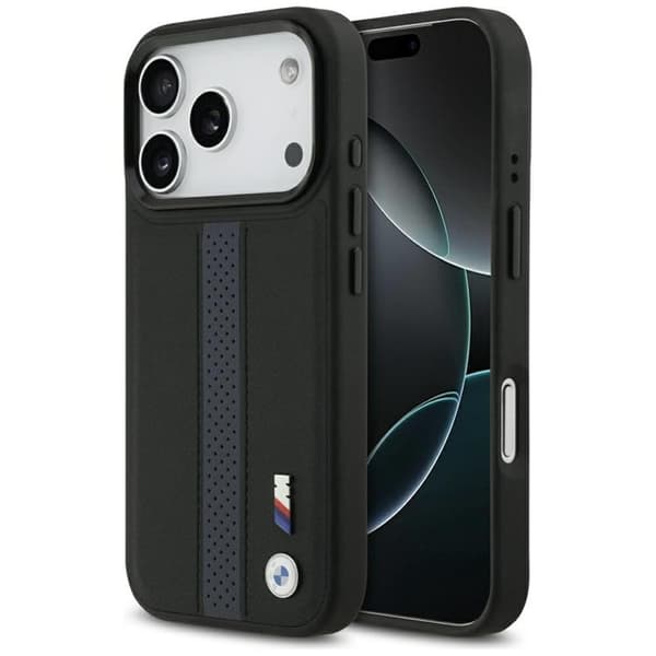 BMW Mobilskal till iPhone 17 Pro MagSafe M Perforated Stripe Logo - Blå Blå