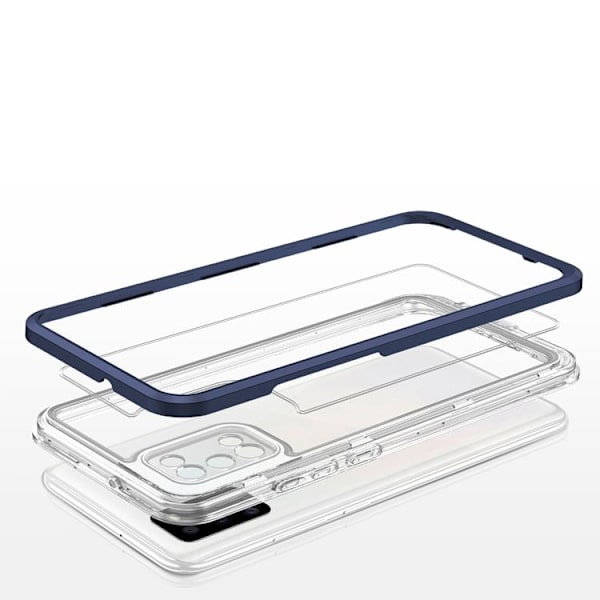 3in1 Galaxy A03s Skal Frame Gel - Sininen Blå