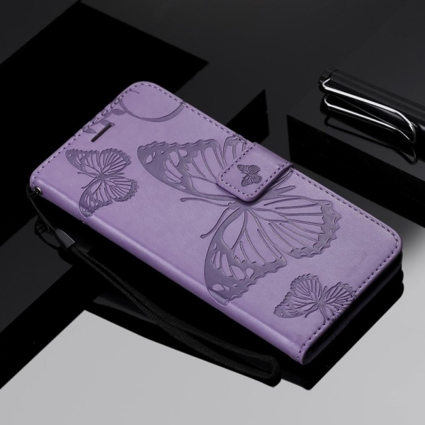 Fjärilar Plånboksfodral iPhone 13 Pro - Lila
