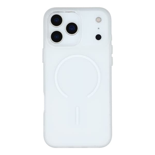 Mobilskal till iPhone 17 Pro Max MagSafe med Glitter Frame Clear Transparent Transparent