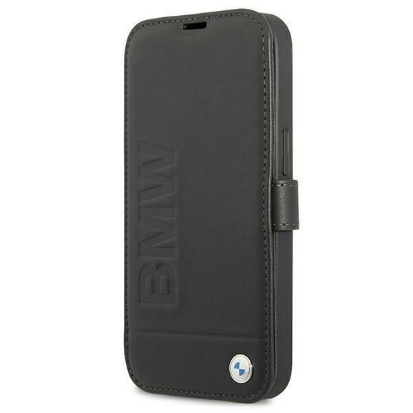 BMW Signature Ægte Læder Etui iPhone 13 mini - Sort Black