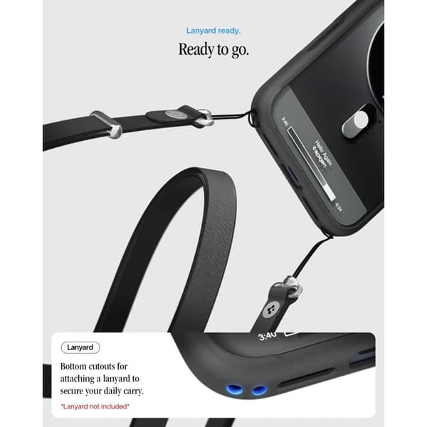 Spigen Mobilskal För iPhone 18 Pro/17 Pro Magsafe Ultra Hybrid Classic - Svart