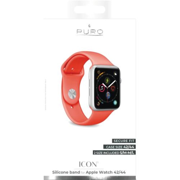 Puro - Apple Watch Band 42-44mm S/M & M/L - Living Coral