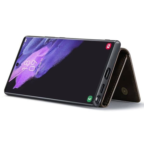 DG.MING 2-in-1 Plånboksfodral Samsung Galaxy S22 Ultra - Brun