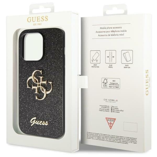 Guess Mobilskal till iPhone 11/XR Glitter Script Big - sVART Black