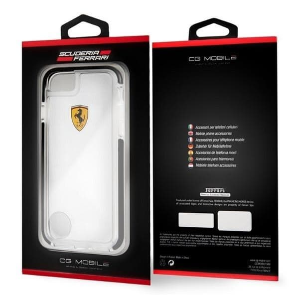 Ferrari iPhone 7/8/SE (2020/2022) Cover Shockproof - Transparent Transparent