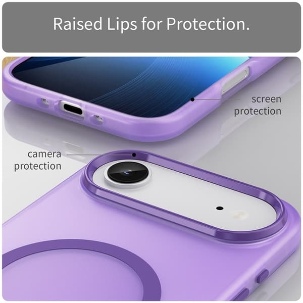 Mobilskal till iPhone Air MagSafe Slim Matte Translucent - Lila Lila