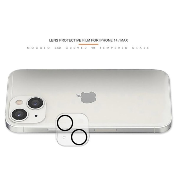MOCOLO iPhone 14 Plus KameraLinsskydd i Härdat Glas 9H - Clear