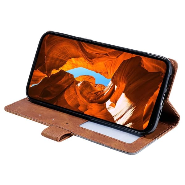 Plånboksfodral för Samsung Galaxy S26 Plus Konstläder - Brun