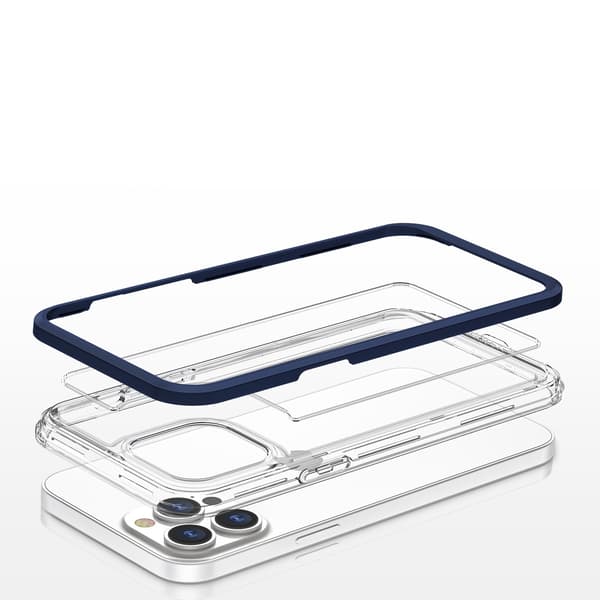 iPhone 13 Pro -kuori Clear 3in1 - Sininen Blå