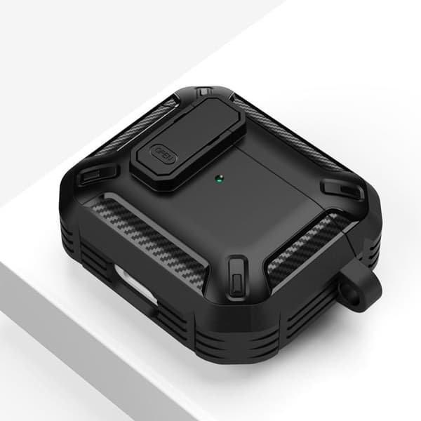 Airpods Pro 1/2 Skal X-Carbo - Sort Black