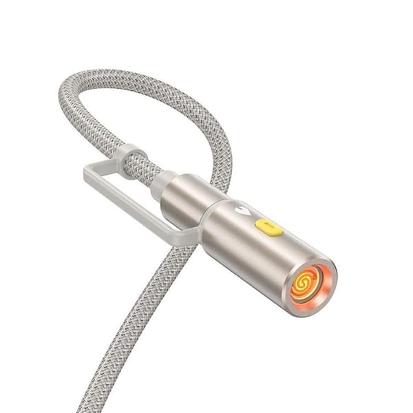 Hoco USB-A/USB-C til USB-C cigarettænder 60W 3A kabel 1.2m U138 - Grå Grå