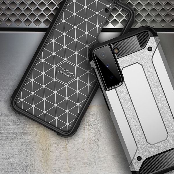 Armor Guard Hybrid Mobilskal Galaxy S21 Plus - Silver Silver
